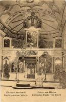 Módos, Jasa Tomic; Szerb templom belső, kiadja Hoffmann Béla / Serbian church interior (EB)