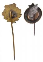 DN "Kossuth címer" fém kitűző + "J.T." fém kitűző T:2