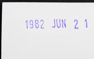 1982 Budapest-Békásmegyer, HÉV vonal, állomás, 8 db fotó, 10x15 cm