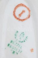 Hollóházi gyakorló balerina porcelán kislány, kézzel festett, jelzett, hibátlan, m: 14 cm