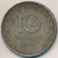 1948. 10Ft Ag "Széchenyi" T:2,2- kis ph., patina