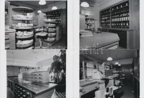 cca 1975 Gyógyszertári képriport, 21 db korabeli negatívról készült modern nagyítás, 10x15 cm