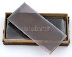 cca 1920 Budapesti városképek, piacok, 13 db sztereo üveglemez diapozitív képpár, 6x13 cm