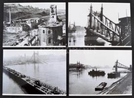1945 Budapest az ostrom után, dr. Kunszt János (1892 -1960) hagyatékában őrzött 53 db negatívról kés...