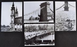 1945 Budapest az ostrom után, dr. Kunszt János (1892 -1960) hagyatékában őrzött 53 db negatívról kés...