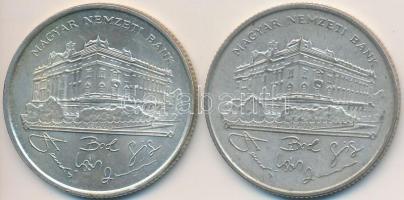 1993. 200Ft Ag "MNB" (2x) T:2,2-