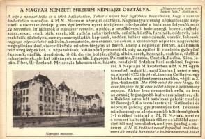 Budapest VIII. Magyar Nemzeti Múzeum Néprajzi Osztálya; kiadja Farkasfalvi Kornél, Monostory felvétele