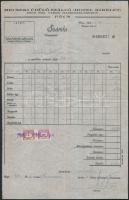 35 Számlailleték bélyegpár + 1 számla