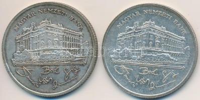 1992. 200Ft Ag "MNB" (2x) T:2,2-