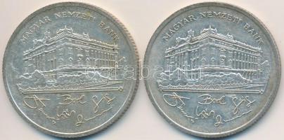 1992. 200Ft Ag "MNB" (2x) T:2,2-