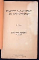 Eckhart Ferenc: Magyar alkotmány- és jogtörténet.
Bp. é.n., Vörösváry. 121 p. Kiadói sérült, kopott...