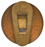 1926. "Gépjárművezetők Szabad Szakszervezete" zománcozott gomblyukjelvény (18,5mm) T:2- ra...