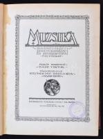 cca 1929-30 Muzsika, zeneművészeti, zenetudományi és zenekritikai folyóirat. Szerk.:Papp Viktor. Érdekes cikkekkel. Sok szám egybe kötve, cca 600 oldal, 28x22cm