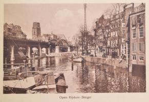 Rotterdam. Fekete-fehér látkép-fotókat tartalmazó leporelló. Kiadói aranyozott kartonkötésben. 21x15...