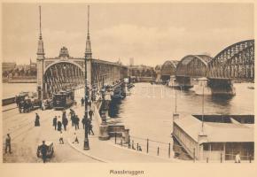 Rotterdam. Fekete-fehér látkép-fotókat tartalmazó leporelló. Kiadói aranyozott kartonkötésben. 21x15...