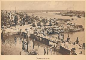 Rotterdam. Fekete-fehér látkép-fotókat tartalmazó leporelló. Kiadói aranyozott kartonkötésben. 21x15...