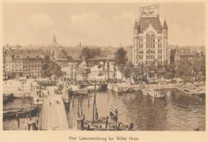 Rotterdam. Fekete-fehér látkép-fotókat tartalmazó leporelló. Kiadói aranyozott kartonkötésben. 21x15...