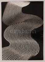 cca 1983 Gerébi Miklós: Kötél, feliratozott vintage fotóművészeti alkotás, 39x28