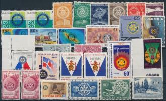 Rotary 28 stamps + 8 FDC, Rotary motívum 28 db bélyeg + 8 db FDC