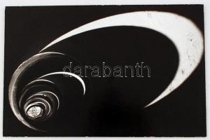 cca 1975 Renner: Betoncsövek, feliratozott vintage fotóművészeti alkotás, 39x25,5 cm