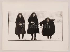 cca 1985 Sztachó Gyula: Hazafelé, pecséttel jelzett vintage fotóművészeti alkotás, 30x40 cm