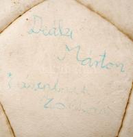 Etrusco Romano bőr focilabda aláírásokkal: Szőke Péter, Horváth Krisztián, Nagy Zoltán, Papp Ferenc,...