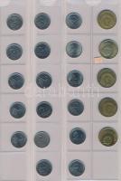 Tartalmas magyar fillér, forint gyűjtemény 2db albumba rendezve, benne: 1892-1902. 1f Br (11xklf) + ...