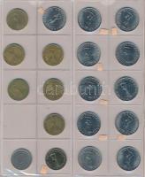 Tartalmas magyar fillér, forint gyűjtemény 2db albumba rendezve, benne: 1892-1902. 1f Br (11xklf) + ...