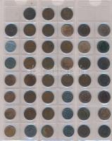 Tartalmas magyar fillér, forint gyűjtemény 2db albumba rendezve, benne: 1892-1902. 1f Br (11xklf) + ...