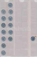 Tartalmas magyar fillér, forint gyűjtemény 2db albumba rendezve, benne: 1892-1902. 1f Br (11xklf) + ...