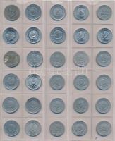 Tartalmas magyar fillér, forint gyűjtemény 2db albumba rendezve, benne: 1892-1902. 1f Br (11xklf) + ...