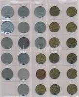 Tartalmas magyar fillér, forint gyűjtemény 2db albumba rendezve, benne: 1892-1902. 1f Br (11xklf) + ...