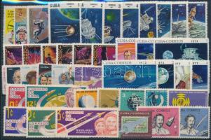 1963-1974 Space Research 2 stamps + 8 sets, 1963-1974 Űrkutatás motívum 2 klf bélyeg + 8 klf sor