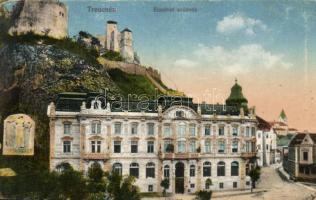 Trencsén, Trencin; Erzsébet szálloda, vár / hotel, castle