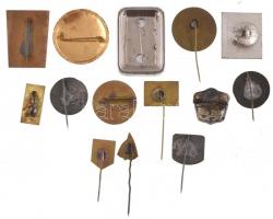 14db-os balatoni jelvény tétel, benne "Tihany", "Hévíz", "Balatonfüredi haj...