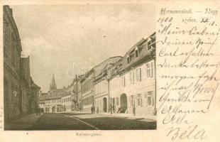 Nagyszeben, Hermannstadt, Sibiu; Reispergasse, utca / street (b)