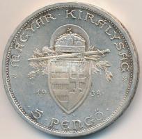 1938. 5P Ag "Szent István" T:2
Adamo P8.1
