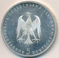 NSZK 1977G 5M Ag "Heinrich von Kleist" T:PP ujjlenyomat, felületi karc
FRG 1977G 5 Mark &...