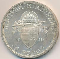 1938. 5P Ag "Szent István" T:1-,2
Adamo P8.1