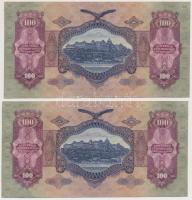 1930. 100P (4x) sorszámkövetők T:II szép papír
