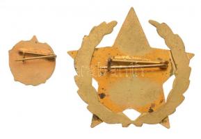 ~1960. "A Gépipar Kiváló Dolgozója" aranyozott, zománcozott kitüntetés miniatűrrel adomány...