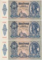 1941. 20P (3x) sorszámkövetők T:I