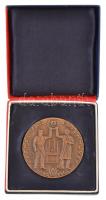 1967. "Csepel Vas- és Fémművek 75 év 1892-1967" Br emlékérem eredeti tokban (60,5mm) T:1-,...