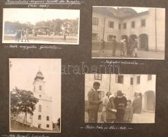 1933-34 Torday Dezső családi fotóalbum rengeteg szép, feliratozott képpel albumba ragasztva, helytör...