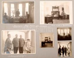 1933-34 Torday Dezső családi fotóalbum rengeteg szép, feliratozott képpel albumba ragasztva, helytör...