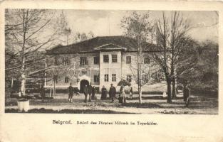 Belgrád, Belgrade; Milosch herceg kastélya a Topcider parkban / villa of Prince Milosch in Topcider park