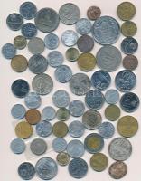52db vegyes magyar és külföldi fémpénz, zseton, bankjegy + 1947. 5Ft Ag "Kossuth" T:vegyes