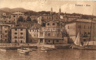 Volosko, Volosca, Abbazia, Riva / riverside, sailing ship, boats (gluemark)