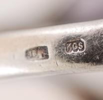 Ezüst gyűrű ametiszttel , Ag., br.: 6,2gr., jelzett/Silver ring with amethyst, Ag, Br. .: 6,2gr., ma...