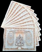 Budapest 1917. "Hadsegítési és Népjóléti nyereménykölcsön" nyereménykötvények 40K-ról, szá...